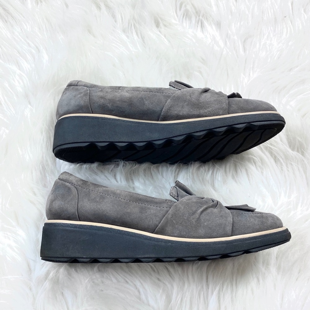 Clarks Collection Sharon Dasher Suede Loafers - Picture 2 of 7
